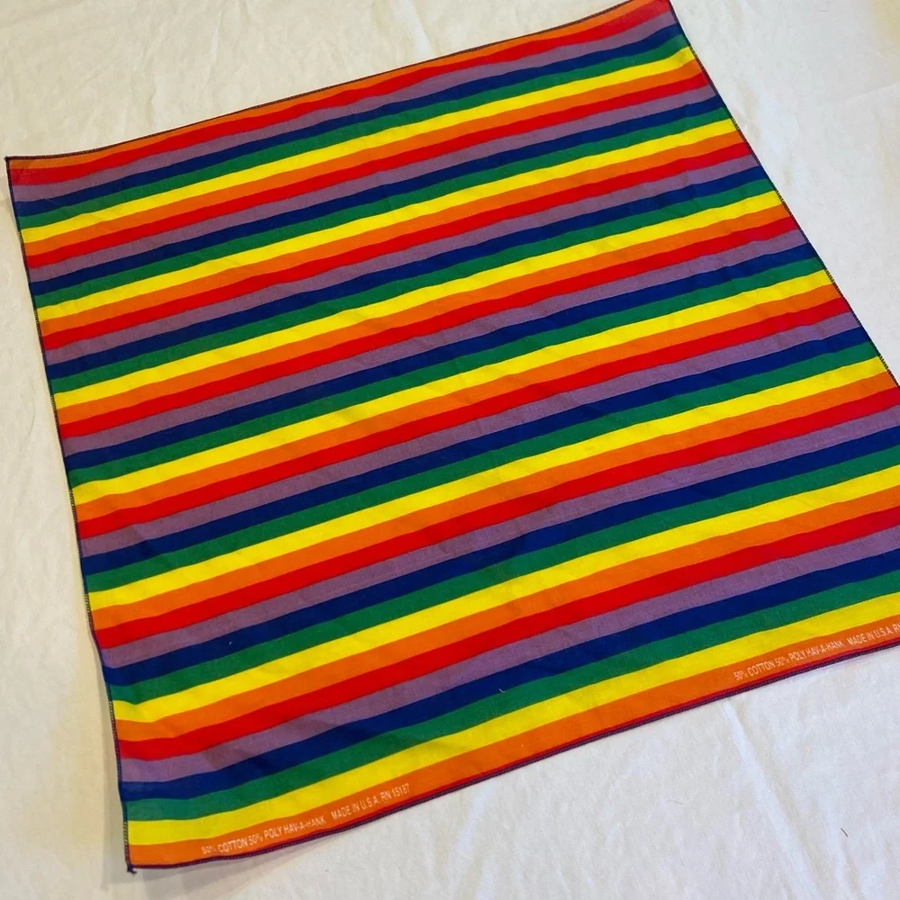 Vintage Rainbow Bandanna